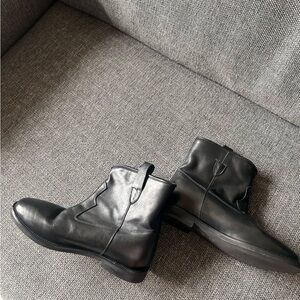 LEONARDO PRINCIPI black ankle boots * Made in Italy